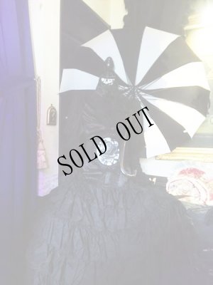 画像4: [再入荷]"CABARET" Waterproof gothic STRIPES　umbrella, parasol (4)