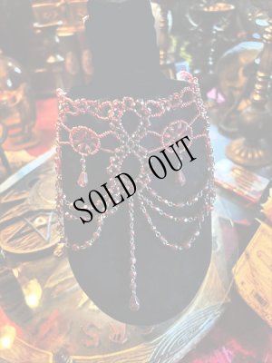 画像6: ブルゴーニュ　ビーズ細工チョーカー (6)