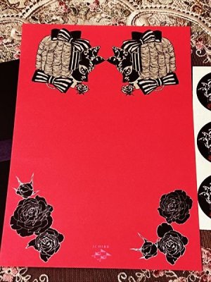 画像4: [再入荷] 「黒猫嬢」レターセット (4)