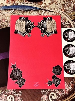 画像2: [再入荷] 「黒猫嬢」レターセット (2)