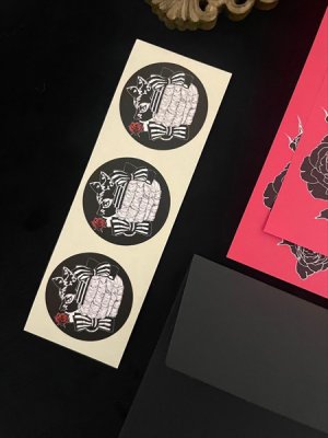 画像6: [再入荷] 「黒猫嬢」レターセット (6)
